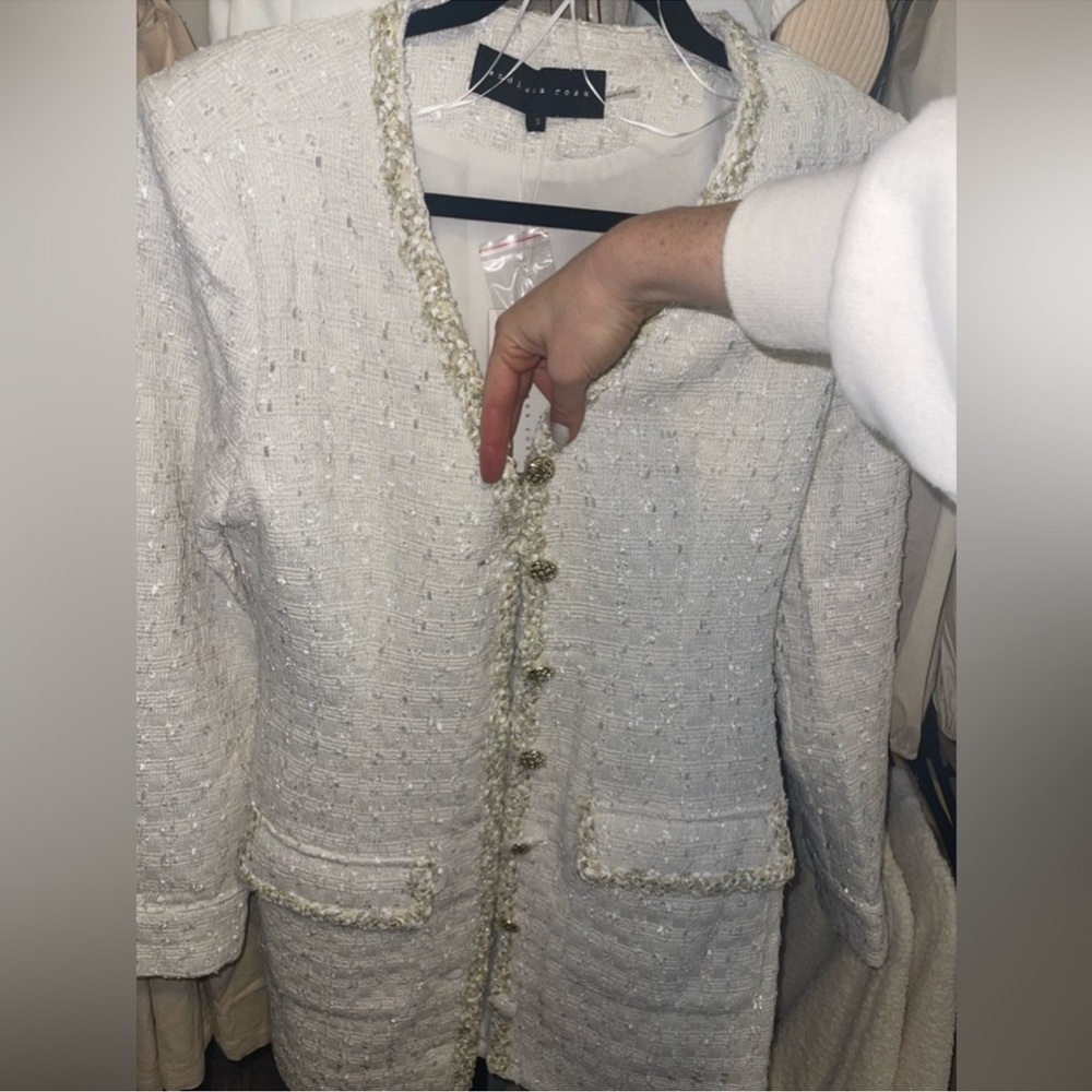 NWT Endless Rose Long Sleeve Dress in Pearl - Picture 8 of 8